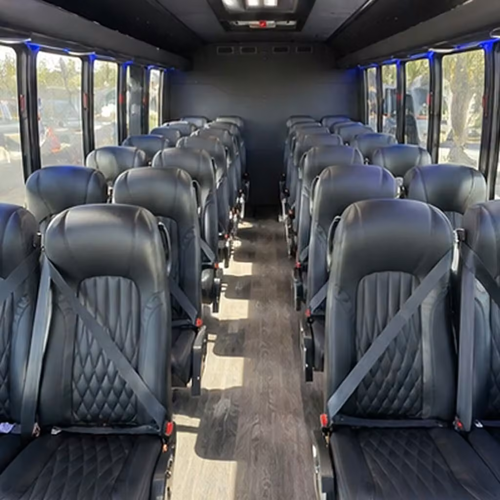 28 passenger minibus inside