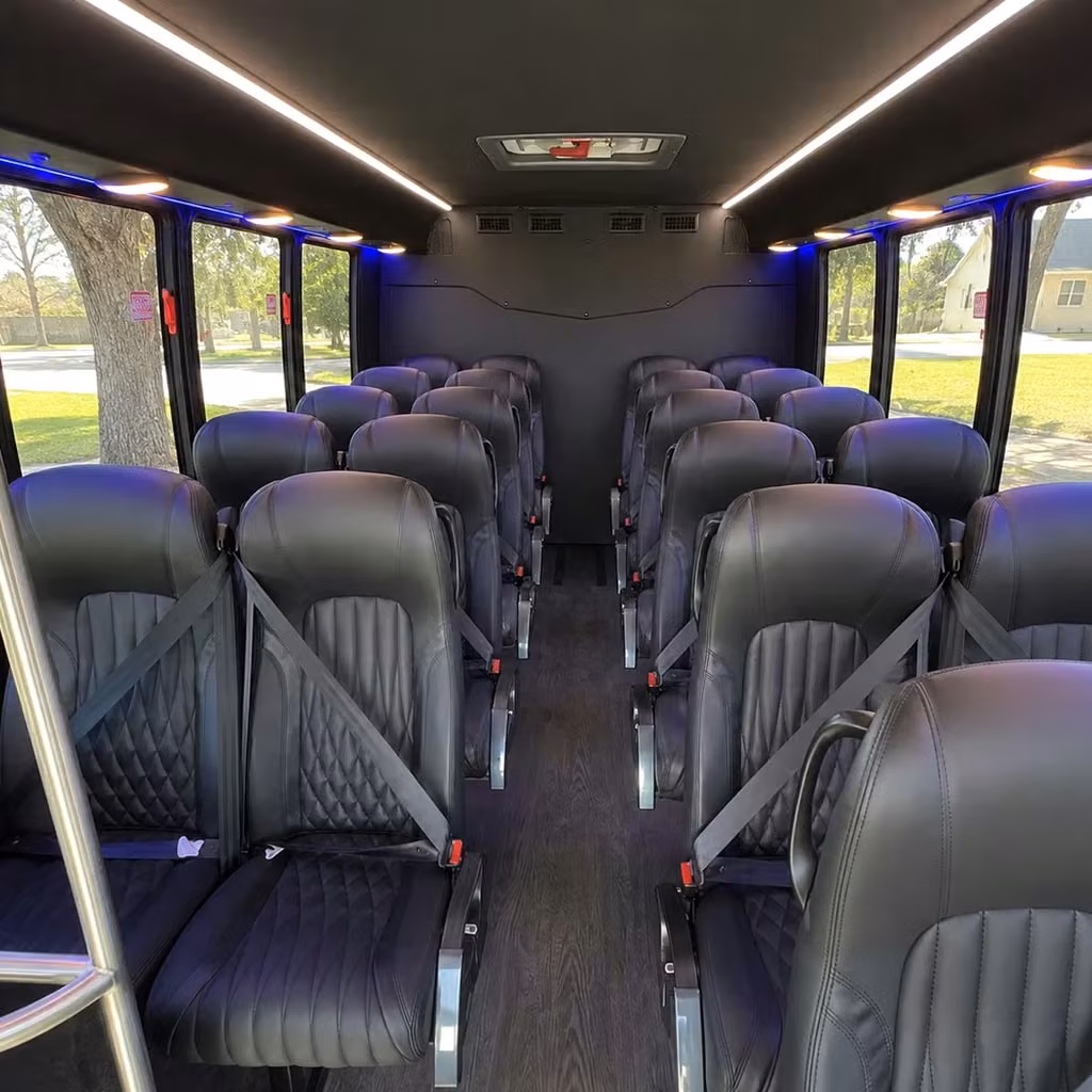 28 passenger minibus interior