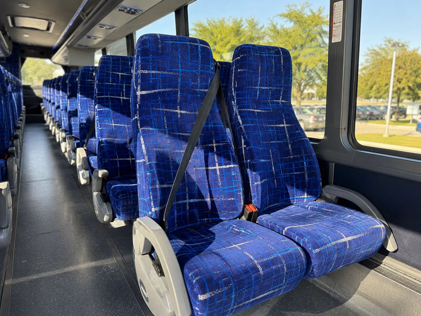 santa rosa charter bus rental inside
