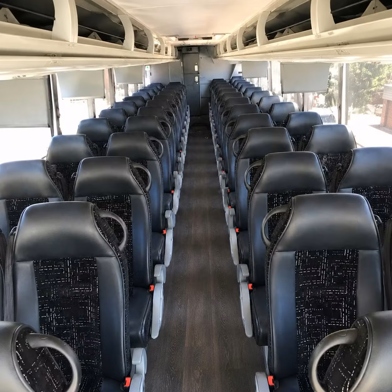 santa rosa charter bus rental interior