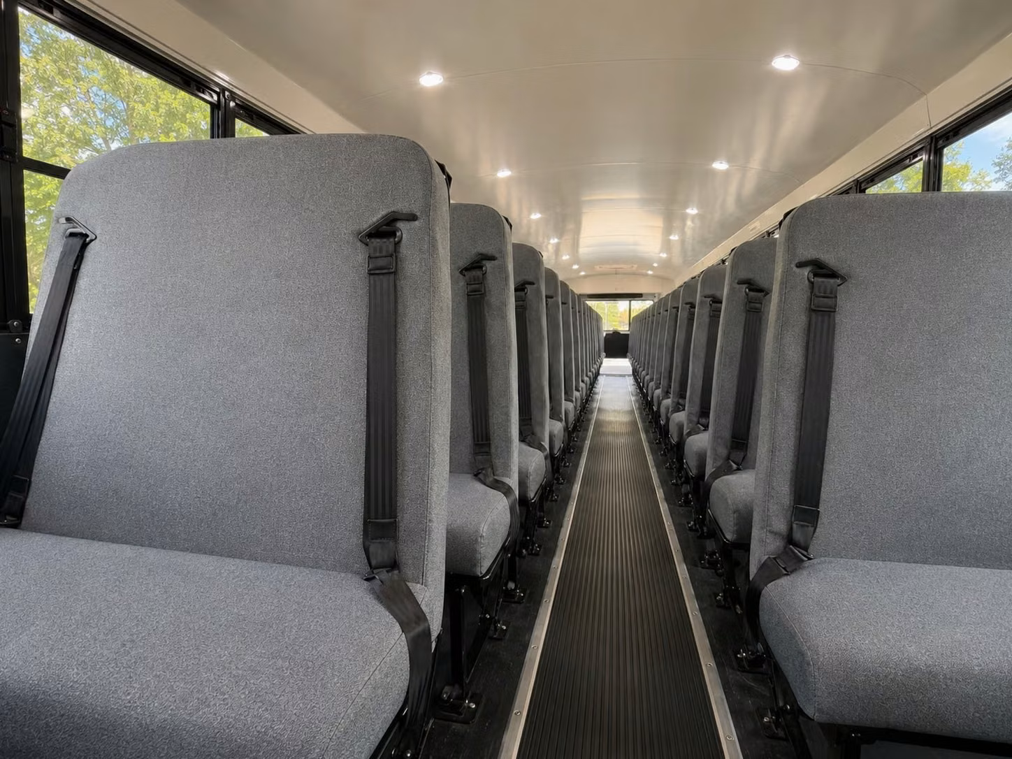 school bus inside
